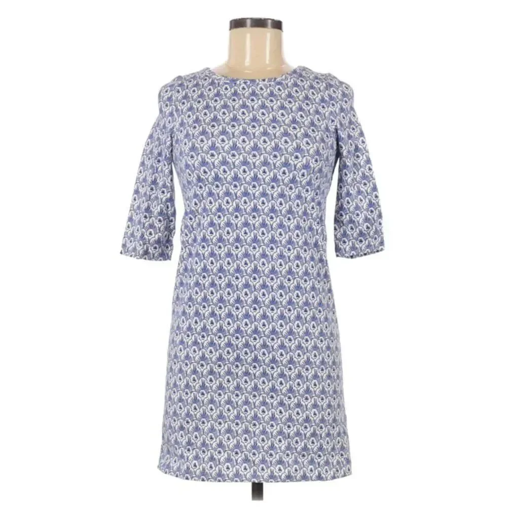 Vineyard Vines Ikat Fern Print Dress | M